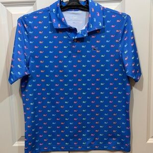 Vineyard Vines Multicolor Whale Print Polo
